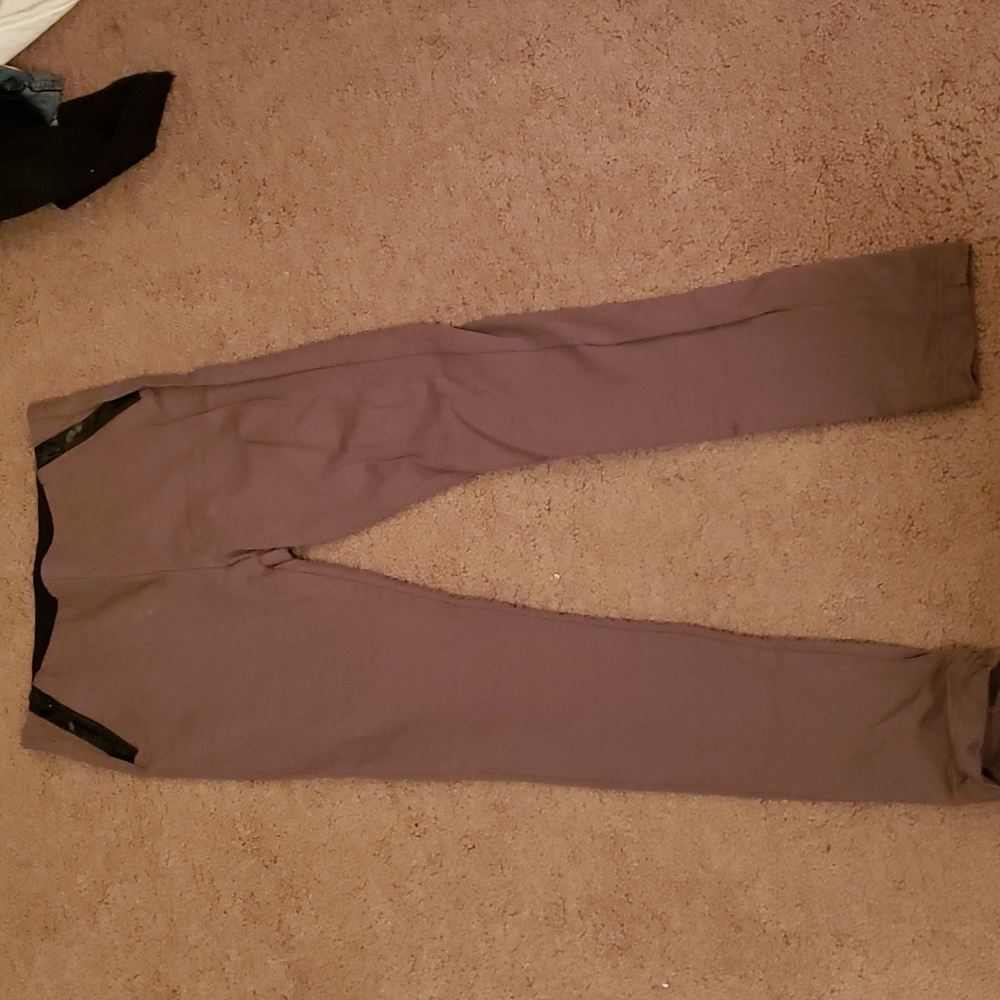 Brown and black leggings